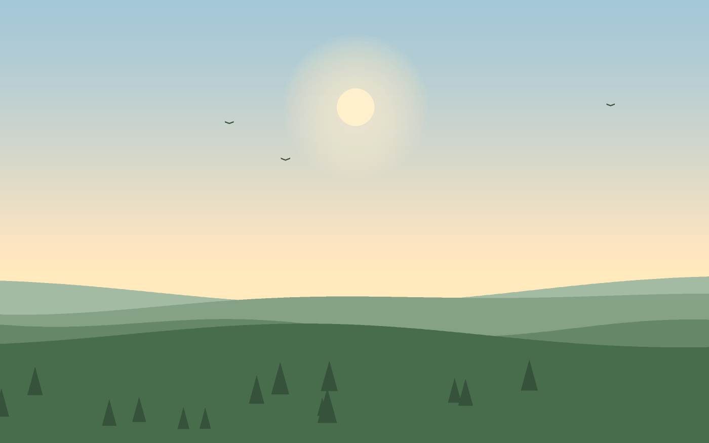 Ilustración de un paisaje